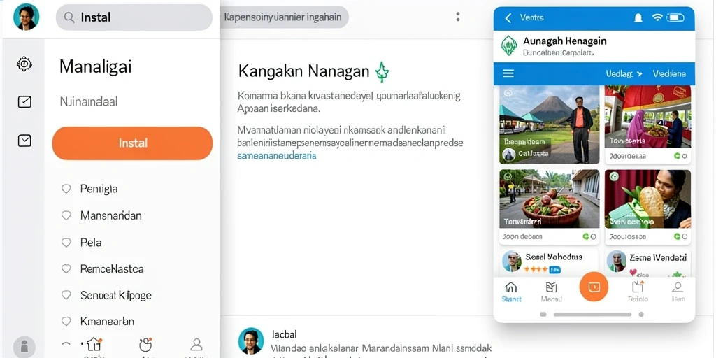 Tampilan menu utama yang menarik dan intuitif.